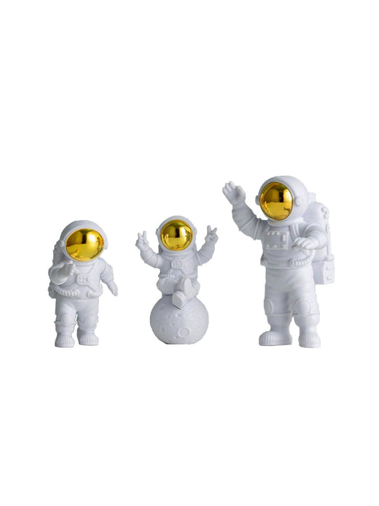 3 X MOON FIGURES - WHITE